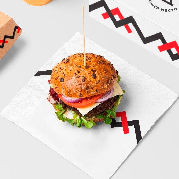 Logotype burger bar “Horoshee Mesto”